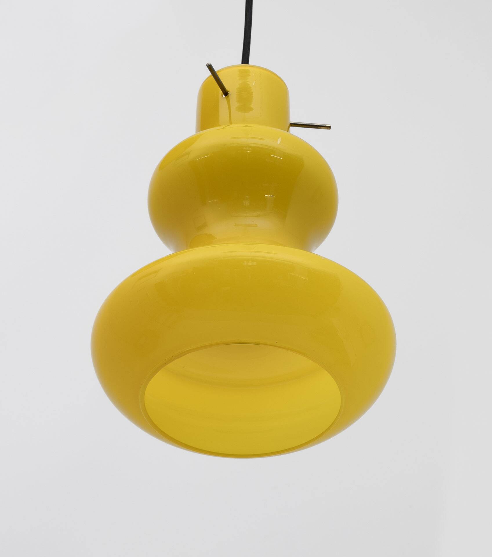 Suspensions en verre de Murano style moderne du milieu du siècle, paire des années 60, Vistosi