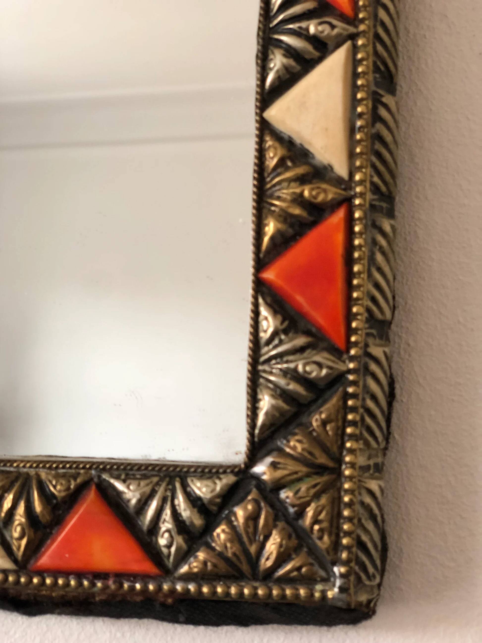 Vintage arched wall mirror – Spanish, Hollywood Regency, Moroccan-inspired 1960s