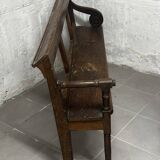 Banc en chêne du 19 e siècle