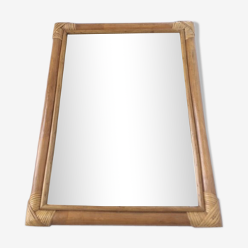 Miroir cadre rotin 61x45cm