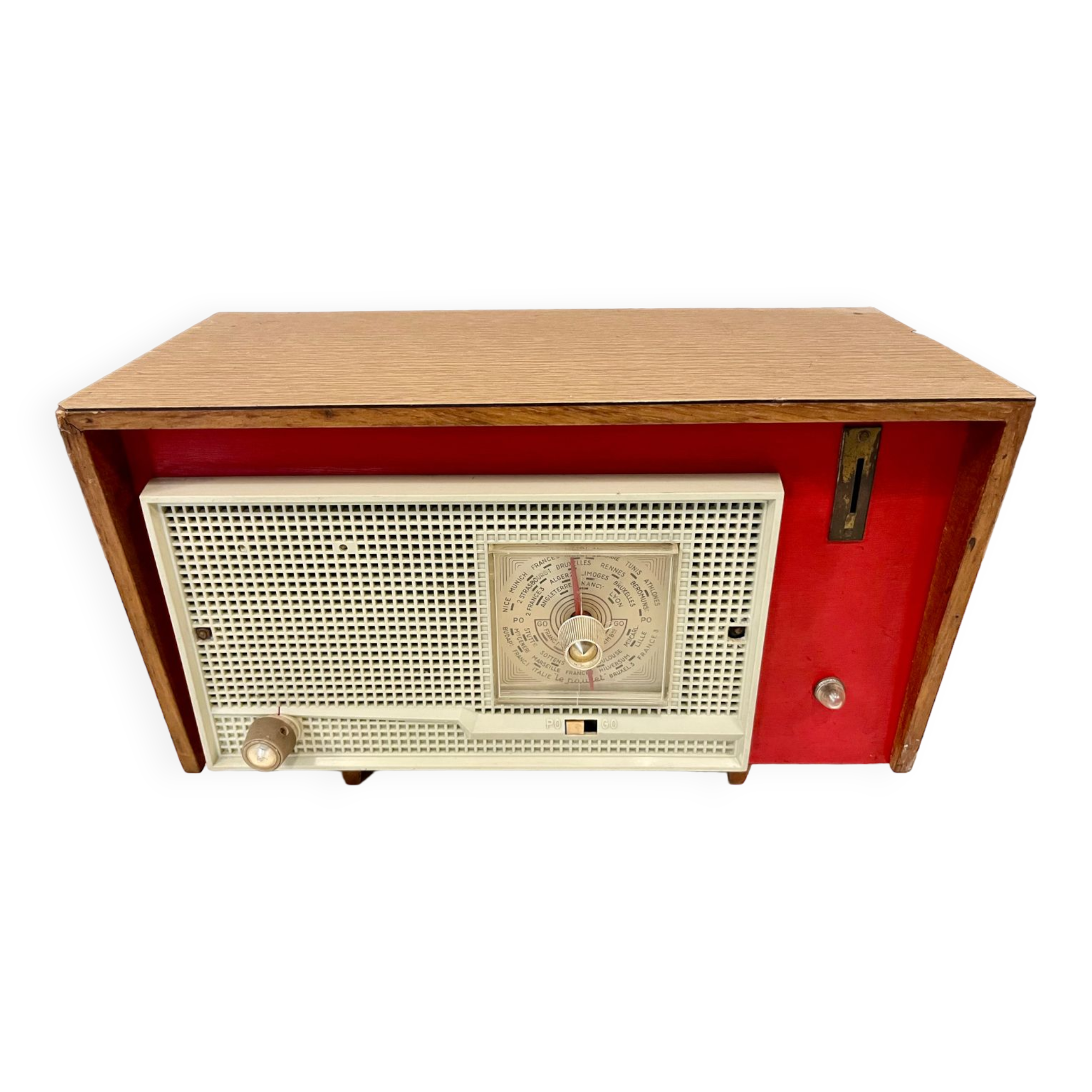 Old motel lamp radio