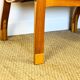 Scandinavian leather and teak bench from the 1960s.