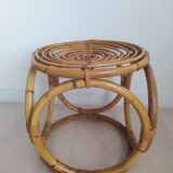 Vintage bamboo stool