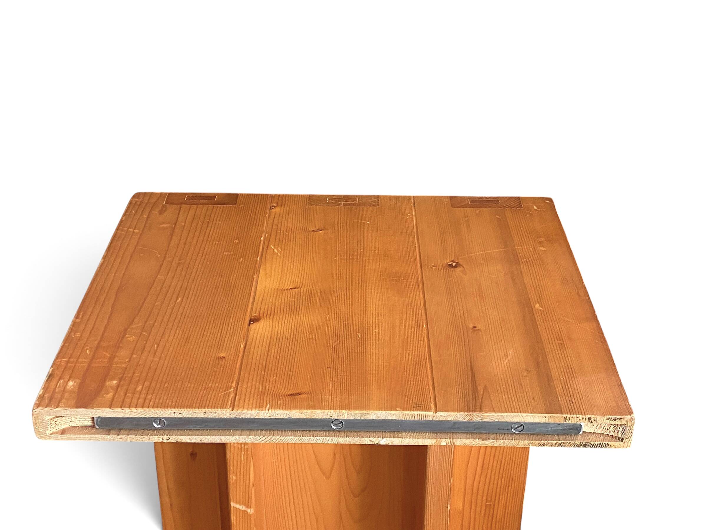 Authentic 1960s pine mountain coffee table.