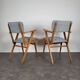 Pair of Scandinavian bridge armchairs, 1960