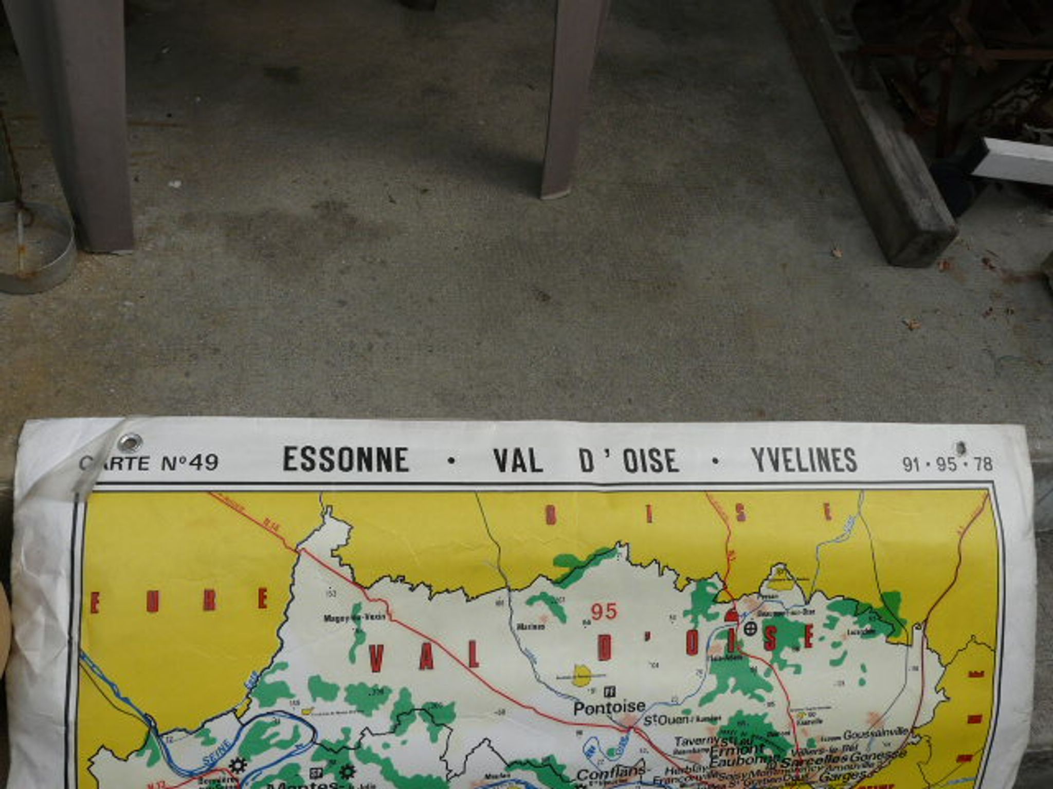 Affiche scolaire N°49  Hatier 1969 Paris et banlieue
