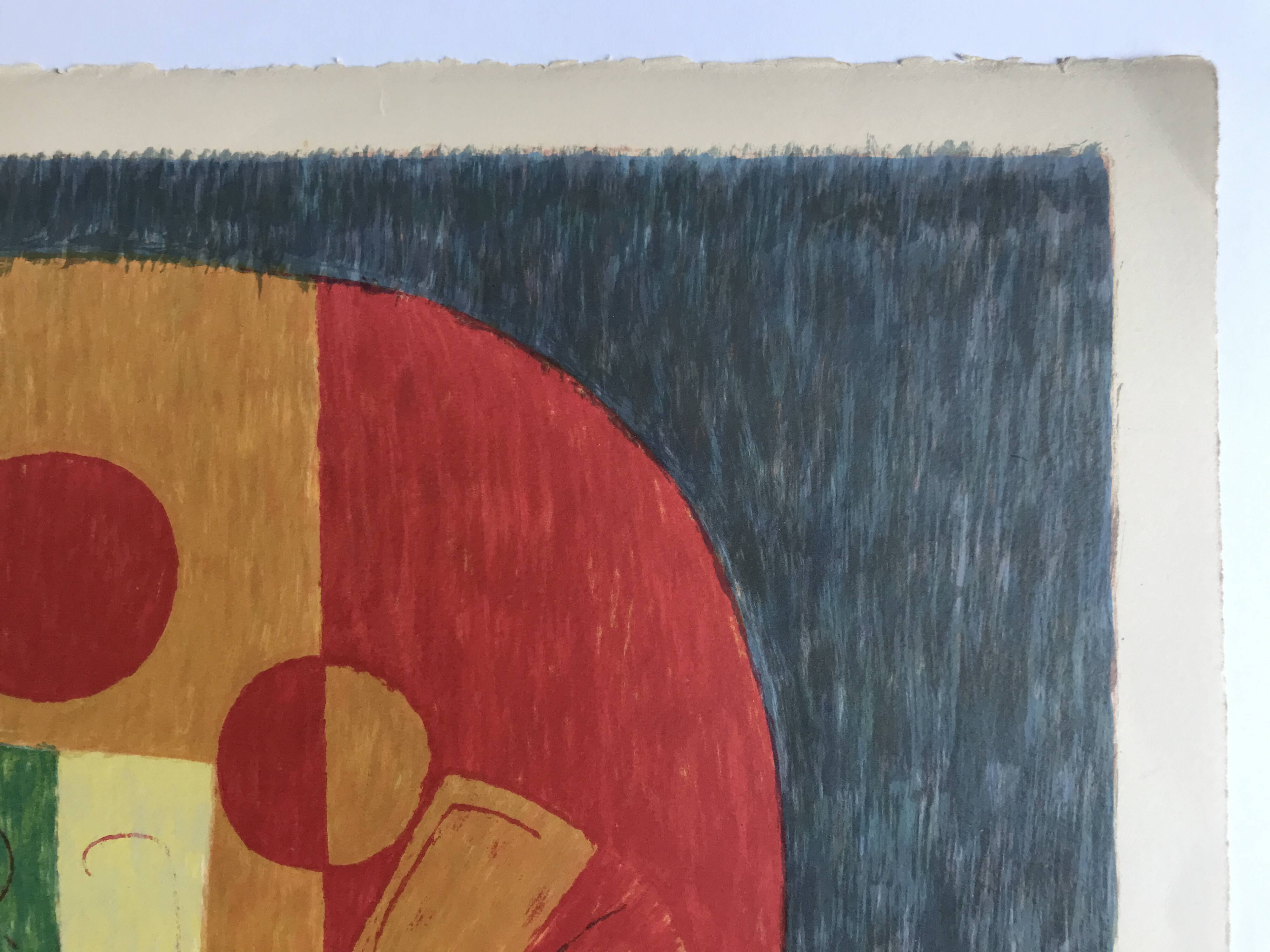 Pierre courtin, from life to love, 1971. lithograph signed in pencil