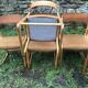 Set of 6 Baumann sleigh foot chairs 60s
