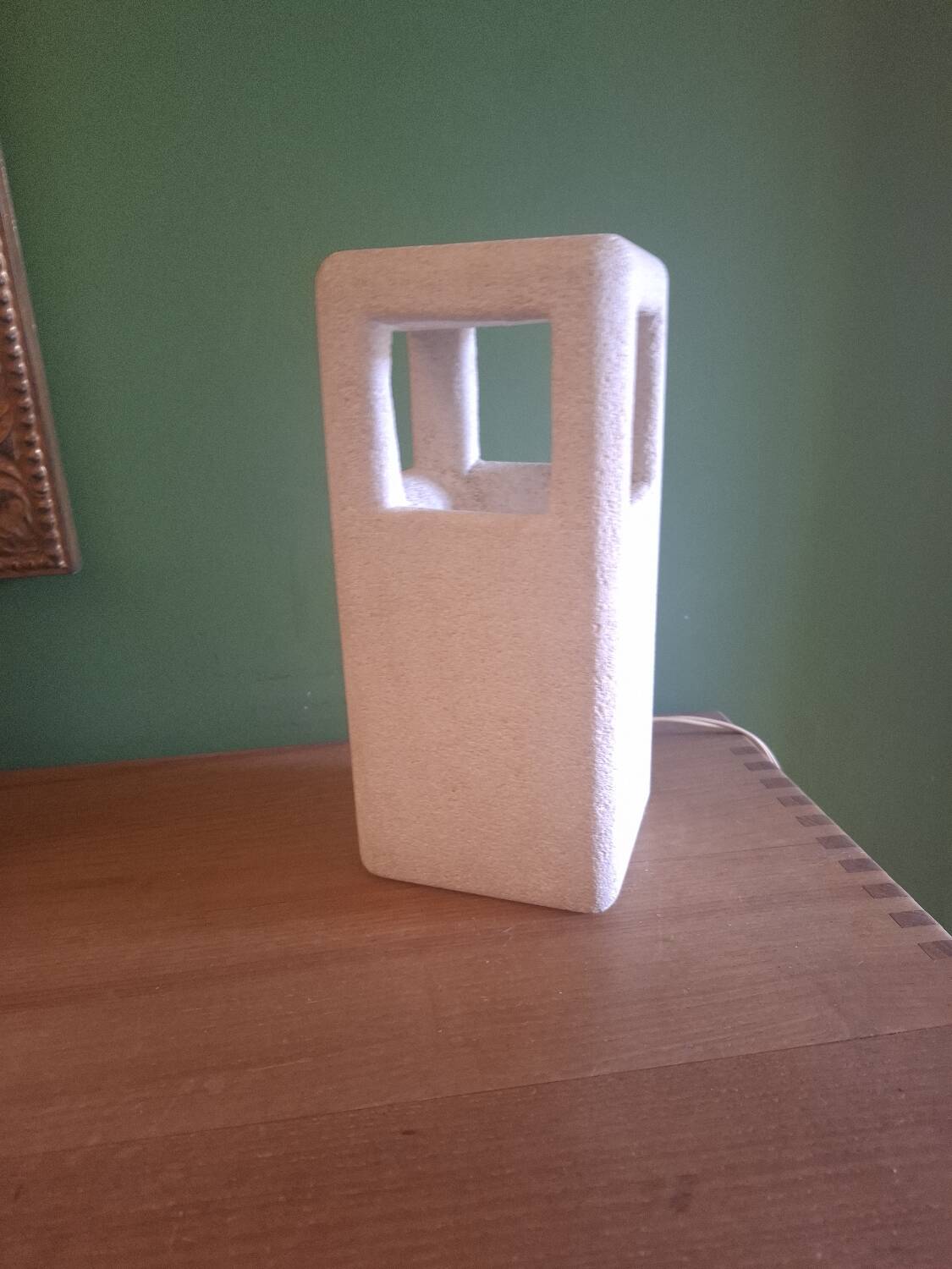 Lamp in carved stone Albert Tormos