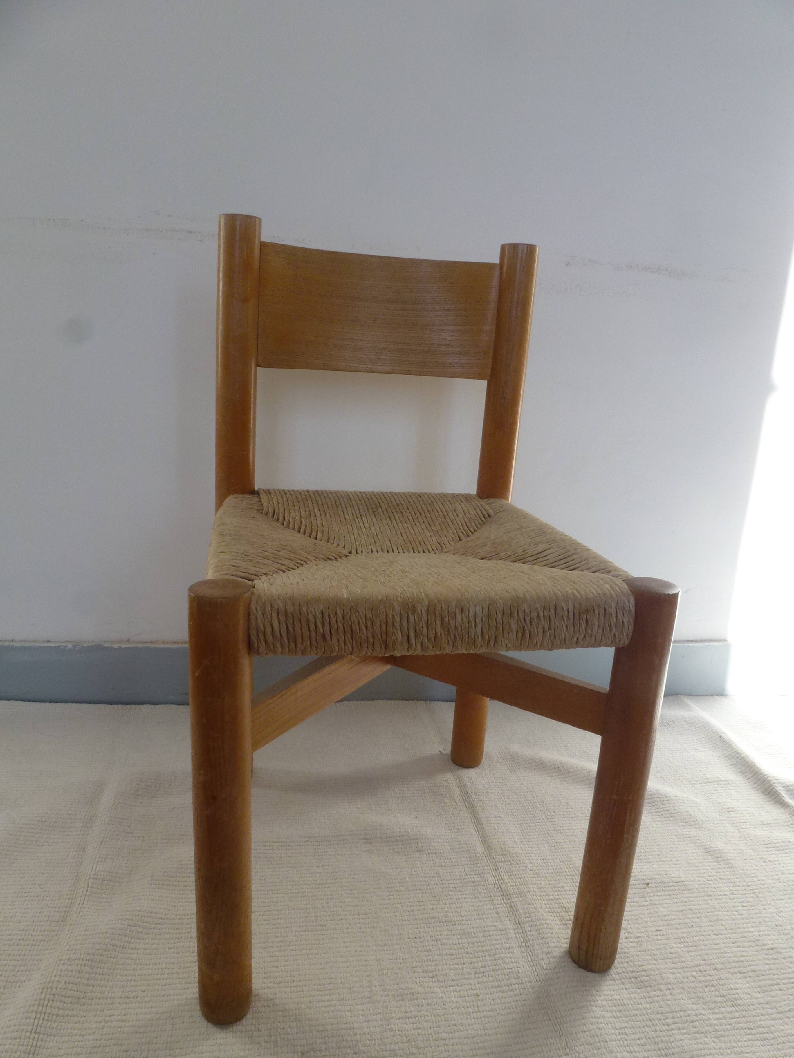 Chaise Méribel de Charlotte Perriand 1960