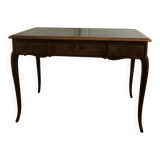 Bureau sous main en cuir ancien