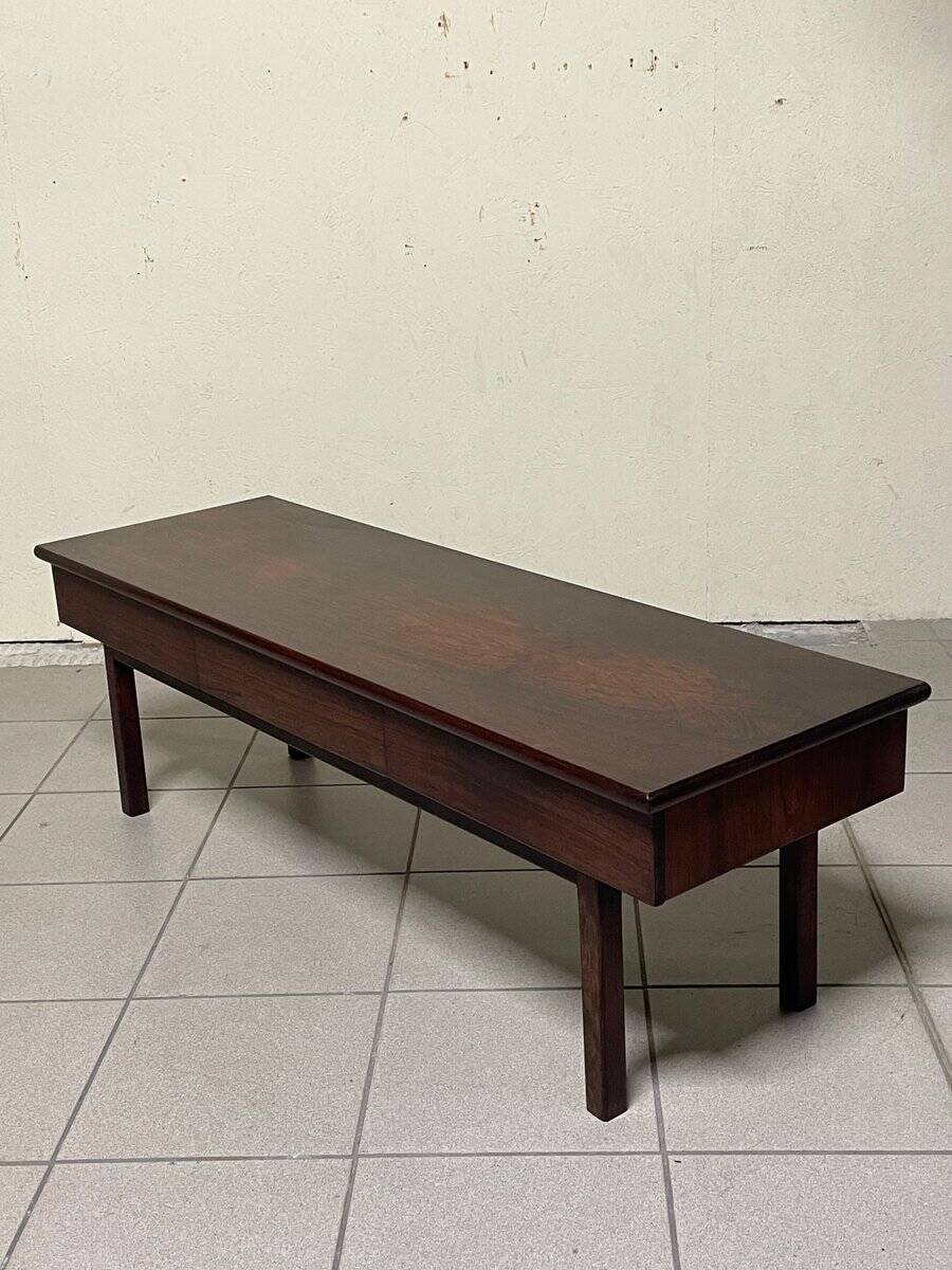 Table with three integrated drawers, 1960s.