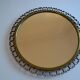 1960s brass and wrought iron sun mirror