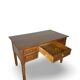 Italian pine wood centre writing desk from the 1960s, a reproduction o
