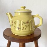 Old flowered teapot