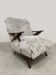 Fauteuil en peau de mouton vintage scandinave