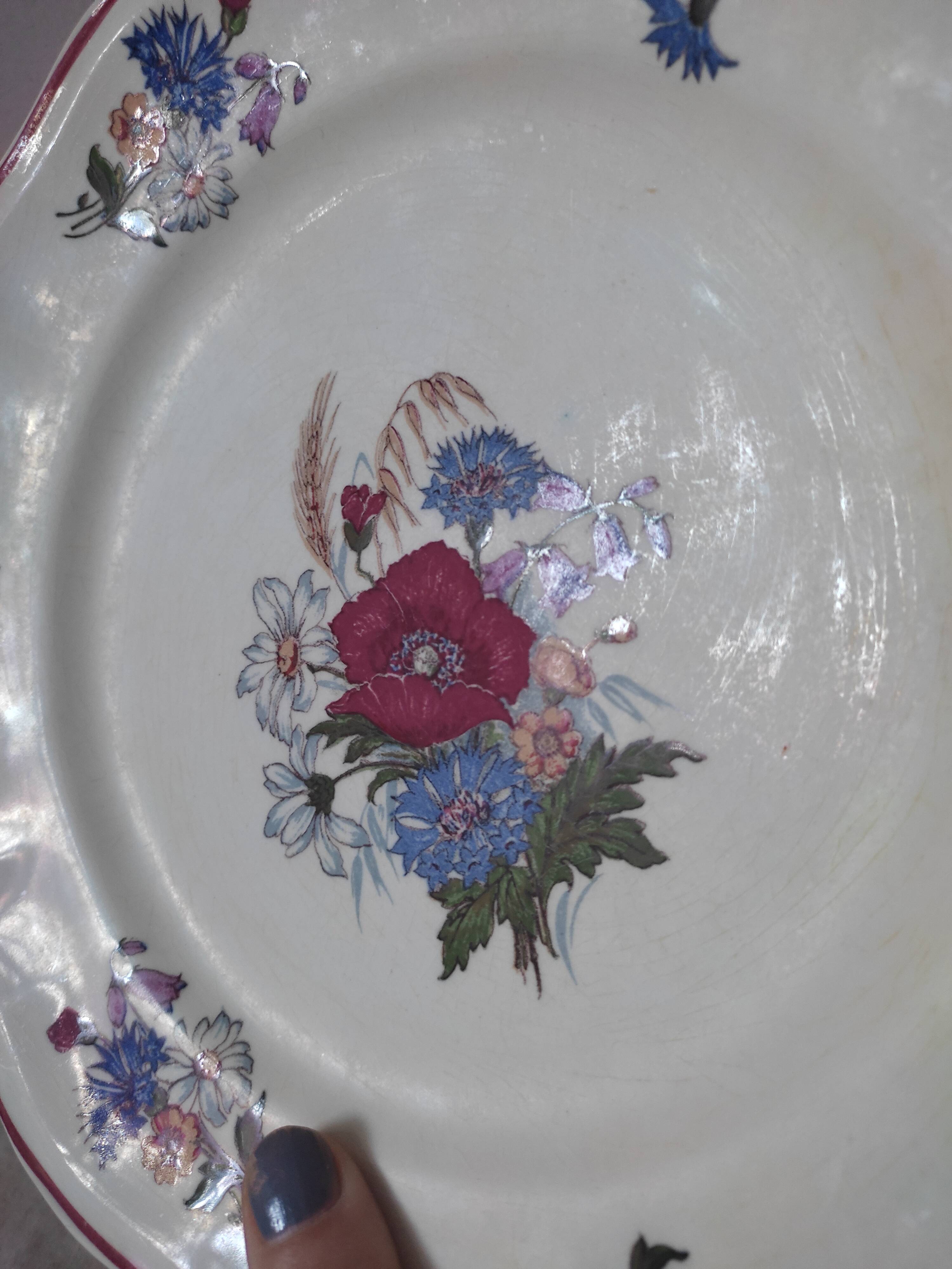 7 plates Sarreguemines Agreste