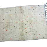 Tapis berbère Beni Ouarain à pois multicolores 104x151