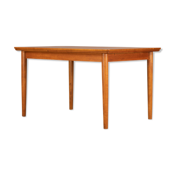Table à manger extensible en teck, années 1960