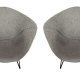 Pair of Diamond armchairs by Harry Bertoia 1960's
