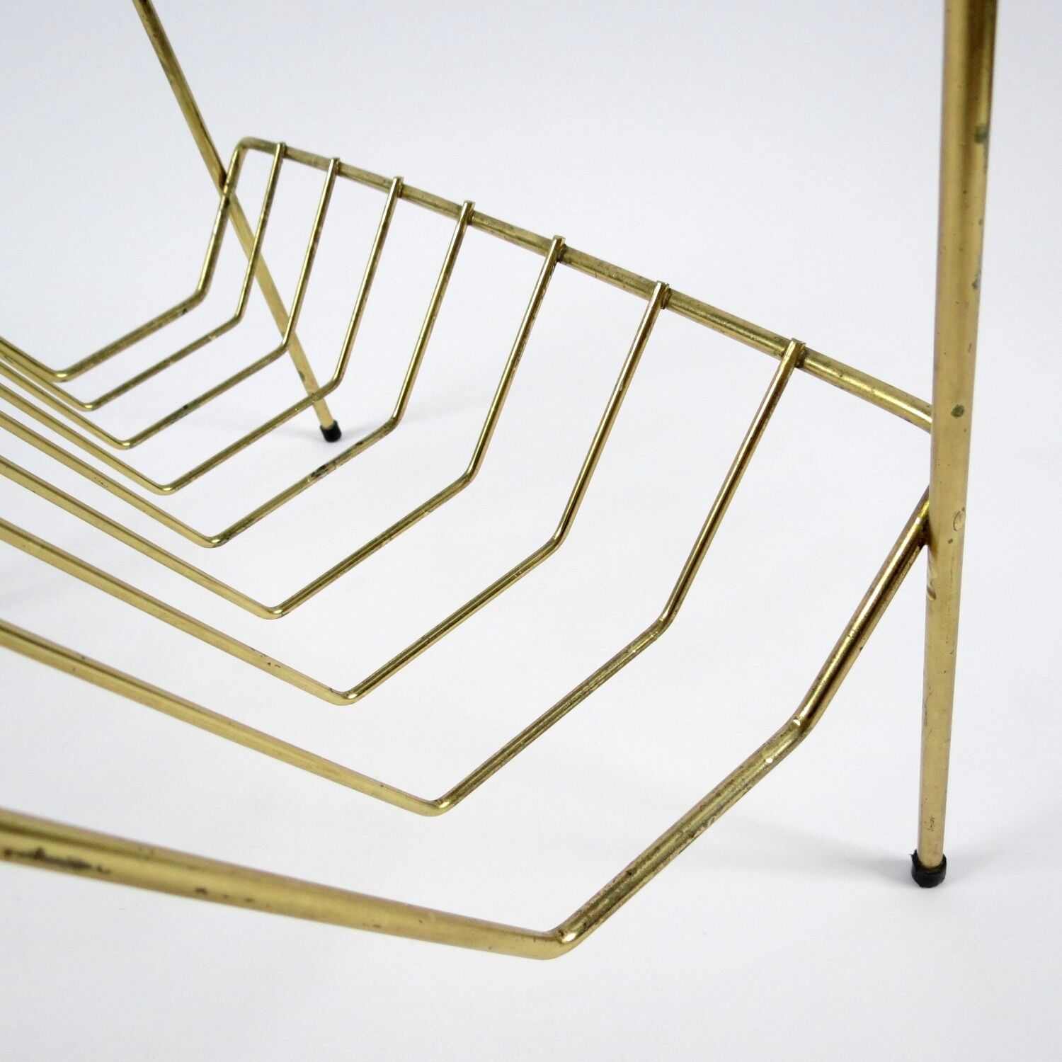 Brass magazine rack 1950s