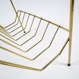 Brass magazine rack 1950s