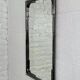 Rectangular mirror from the 70s-80s by Maison Bagues in brass and metal.