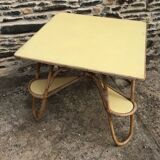 Square rattan table