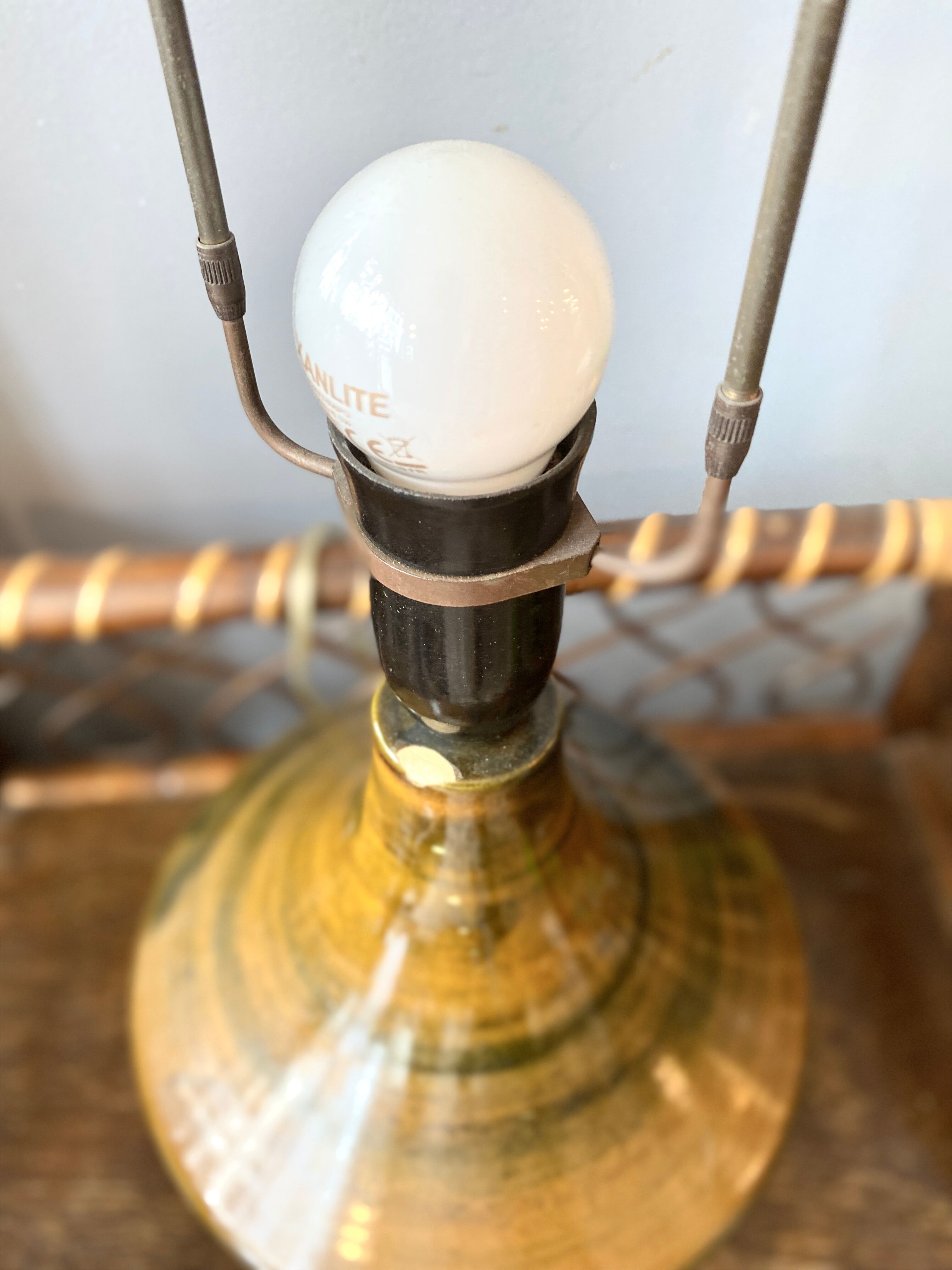 Danish ceramic lamp Hanne Stentoj from the 1960s.