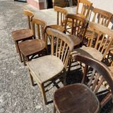 12 vintage bistro chairs