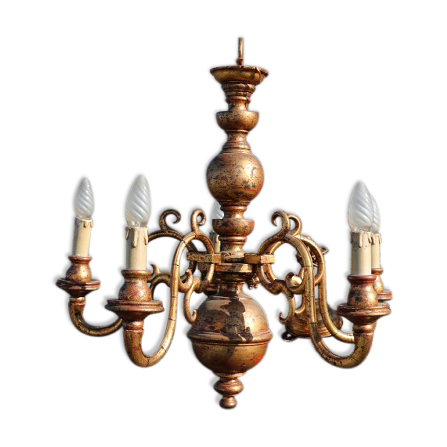 Chandelier 5 branches skated