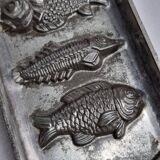 Old chocolate mold, fish shapes, 22 cm
