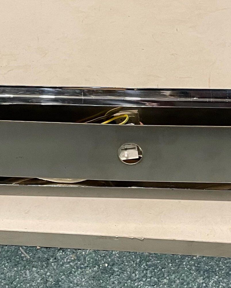 Italian Chrome Wall Lights, 1980s, Set of 2