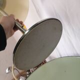 LUM vintage chrome mushroom design lamp