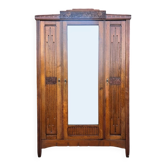 Art Deco wardrobe, vintage shelving unit.