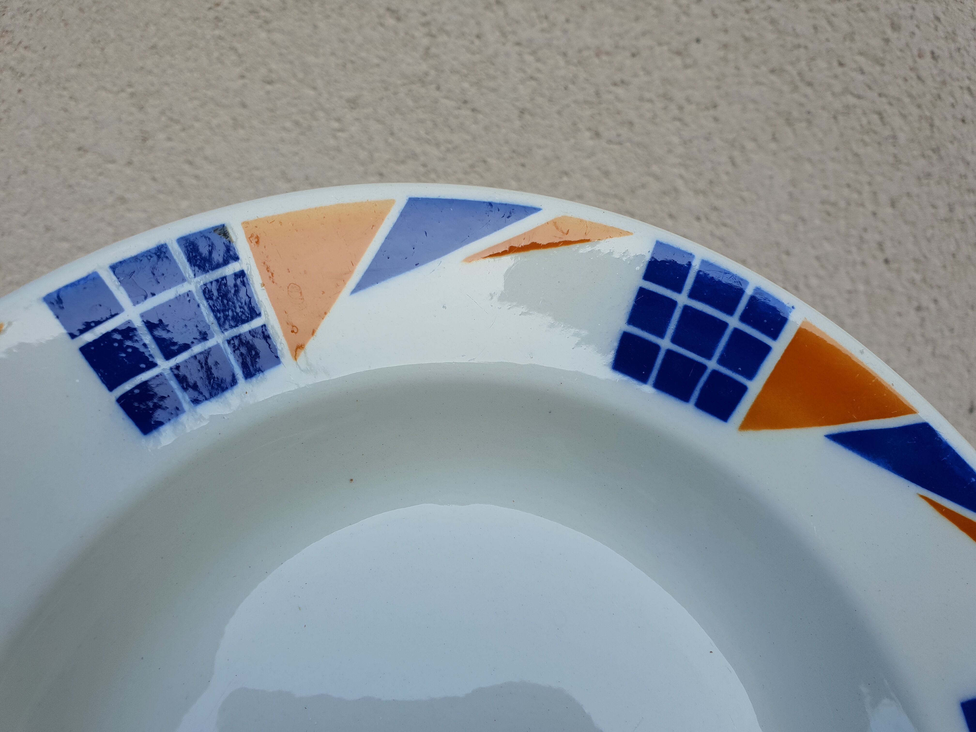 Lot 4 hollow plates Badonviller Congo