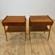 Pair of teak bedside tables AB Carlström, 1960