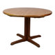 Scandinavian solid pine extendable dining table