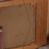 Original Swedish oil on canvas – “Church” by Stig Gilborne – vintage & framed – 67 × 52 cm (26.4" × 20.5")