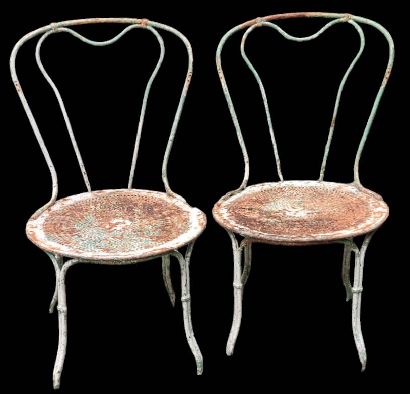 Old garden chairs