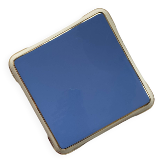 Dessous de plat faïence Villeroy Boch modèle Orléans bleu dorure