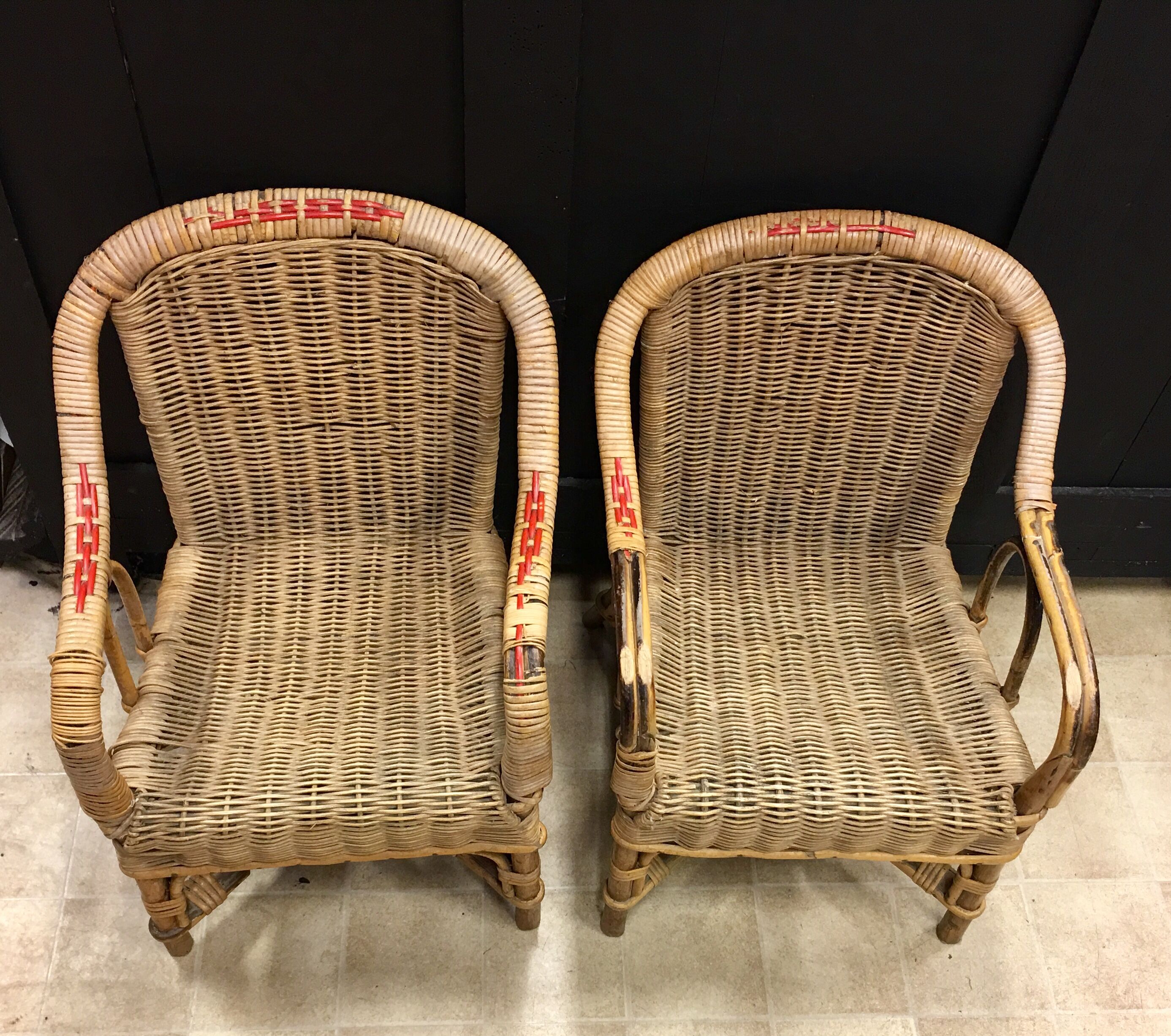 Pair of kids armchairs
