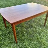 Scandinavian extendable teak dining table