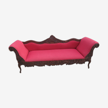 Large English colonial-style sofa
