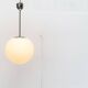 Vintage German space age glass ball pendant lamp by Limburg.