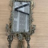 Napoleon III wall mirror with 2 bronze holders