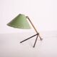 Lampe cocotte pinocchio laiton et acier laqué vert