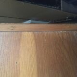 Office storage with sliding curtain
