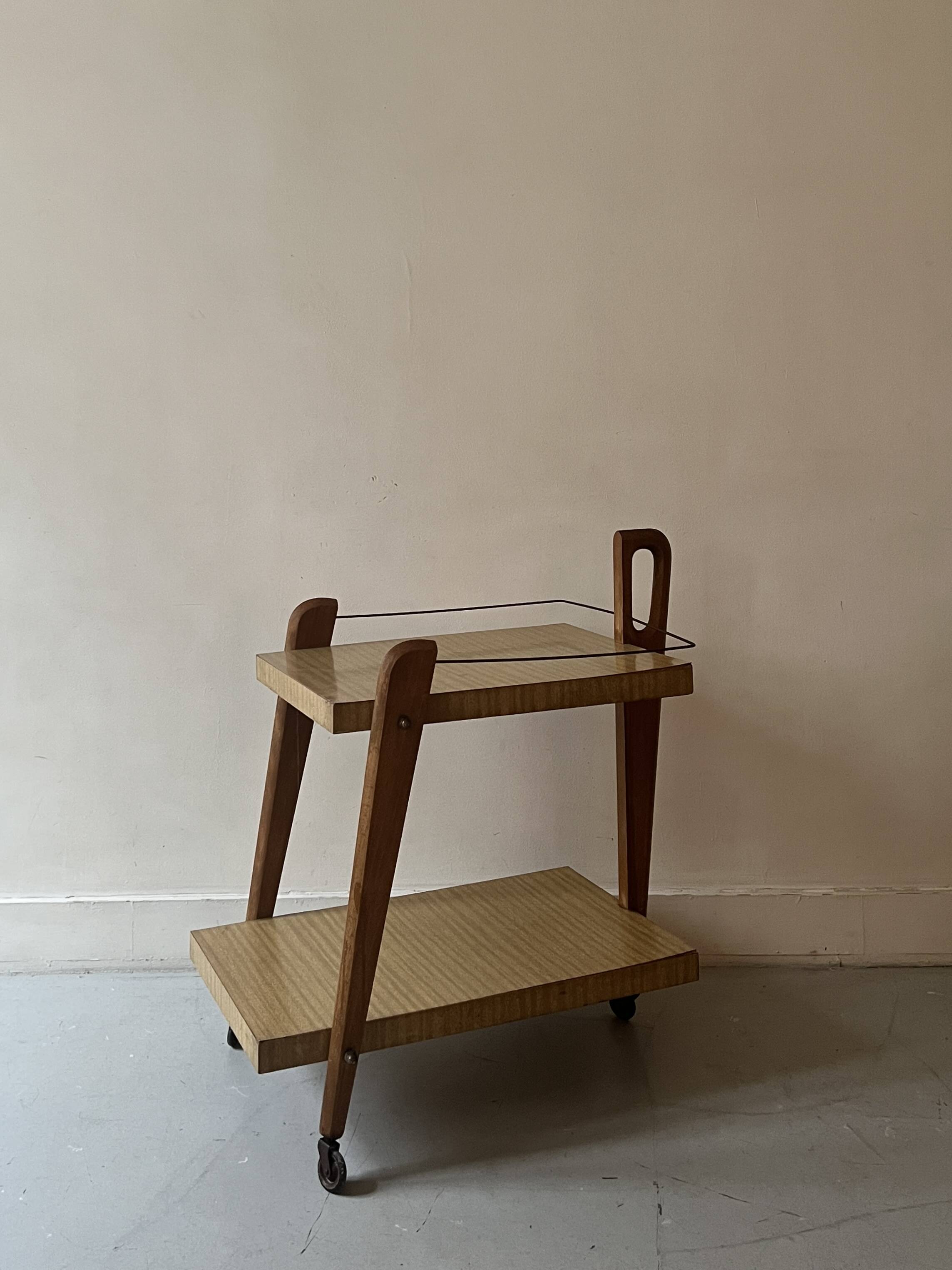 Wooden bar cabinet, French design 1950.