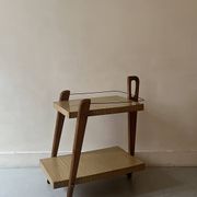 Desserte de bar en bois, France design 1950